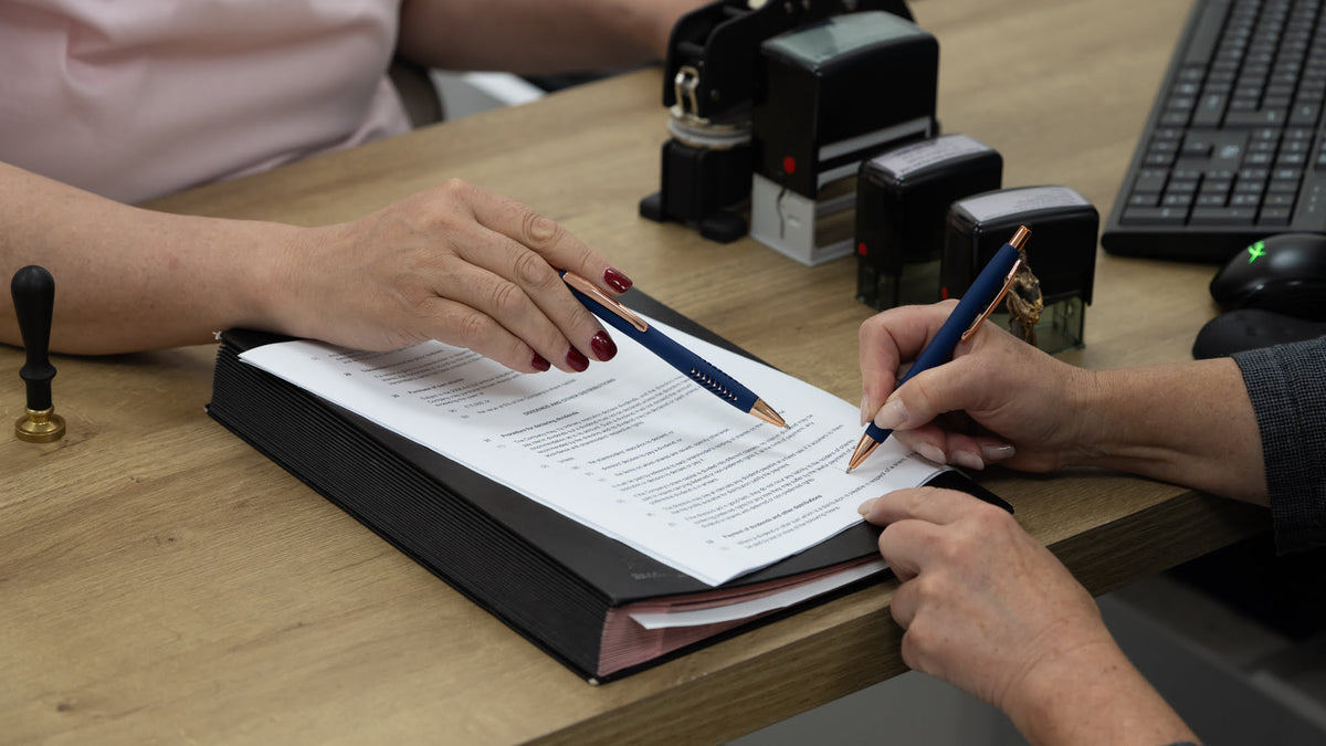 Where to sign apostille and notarisation paperwork
