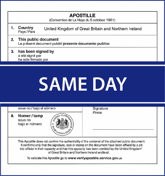 Same-day Apostille Service